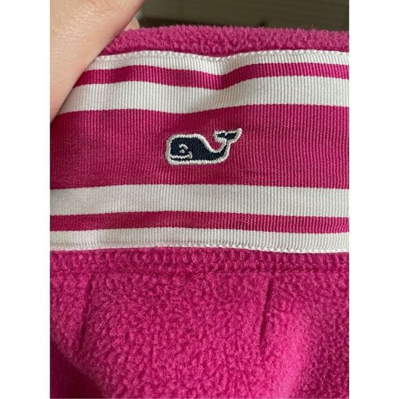 Vineyard Vines Half Zip Pink Fleece Pullover Jacket Size X-Small - Picture 4 of 5